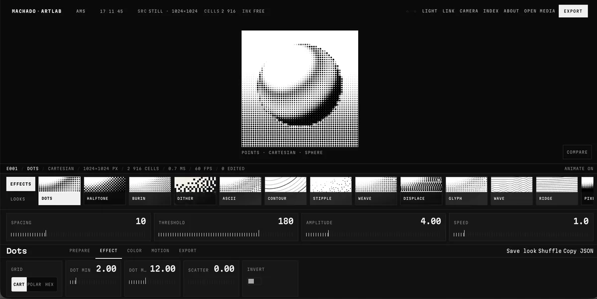 Artlab product, identity & front-end by Xevi Machado, generative design tools, Amsterdam (06)